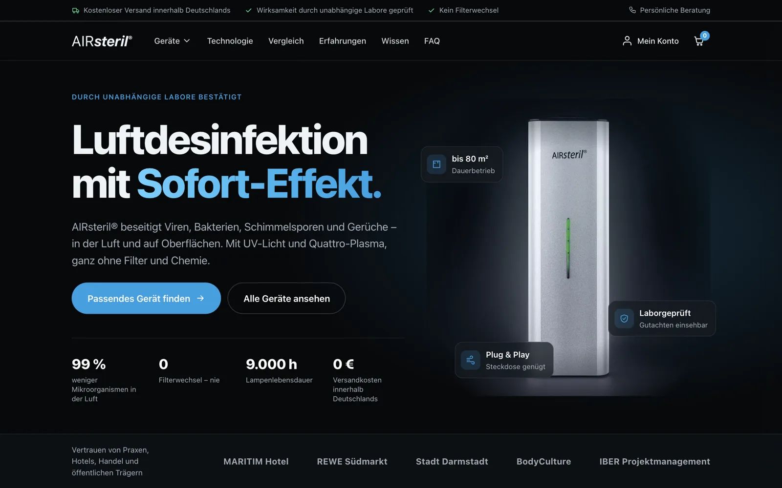 Website AIRsteril®