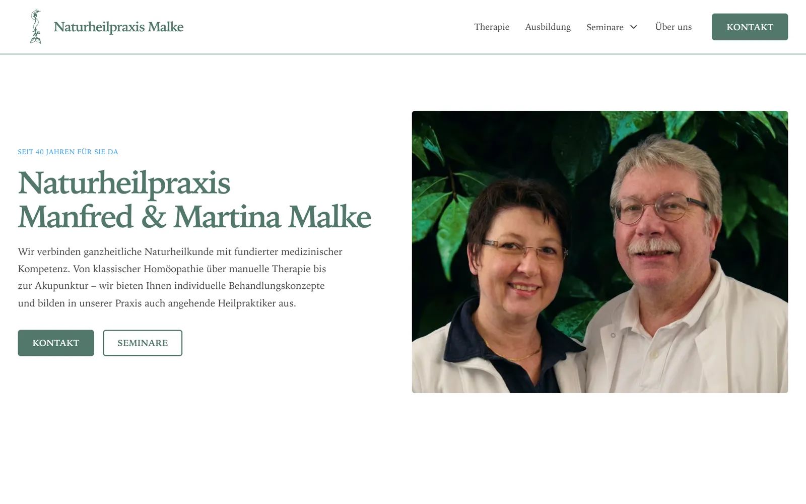 Website Naturheilpraxis Malke