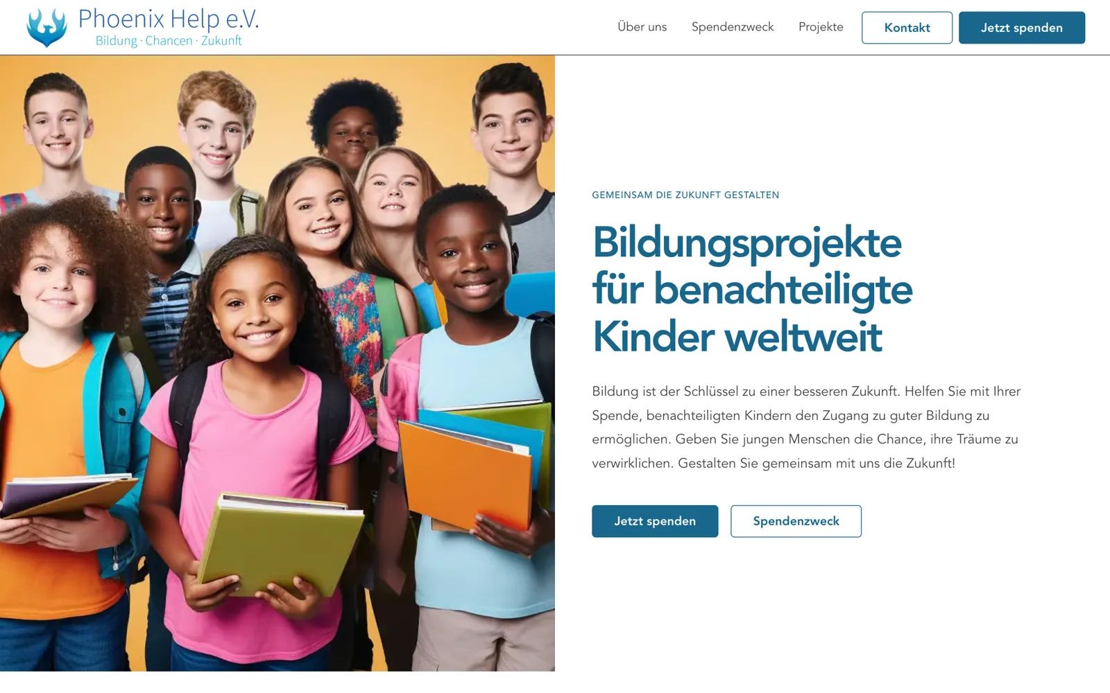Website Phönix Help e.V.
